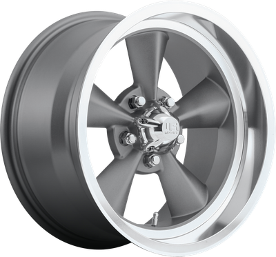 US MAGS STANDARD (U102) MATTE GUN METAL / MACHINED Size:17x7 PCD:5/120.65 ET:1