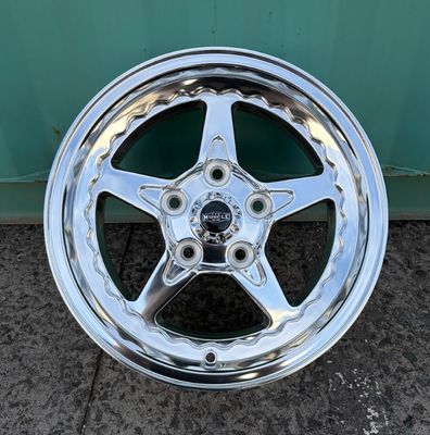 CTM MUSCLE DRAGSTAR 2.0 FULL POLISHED Size:15x8J PCD:5/120 ET:34.5P - FITS HOLDEN COMMODORE