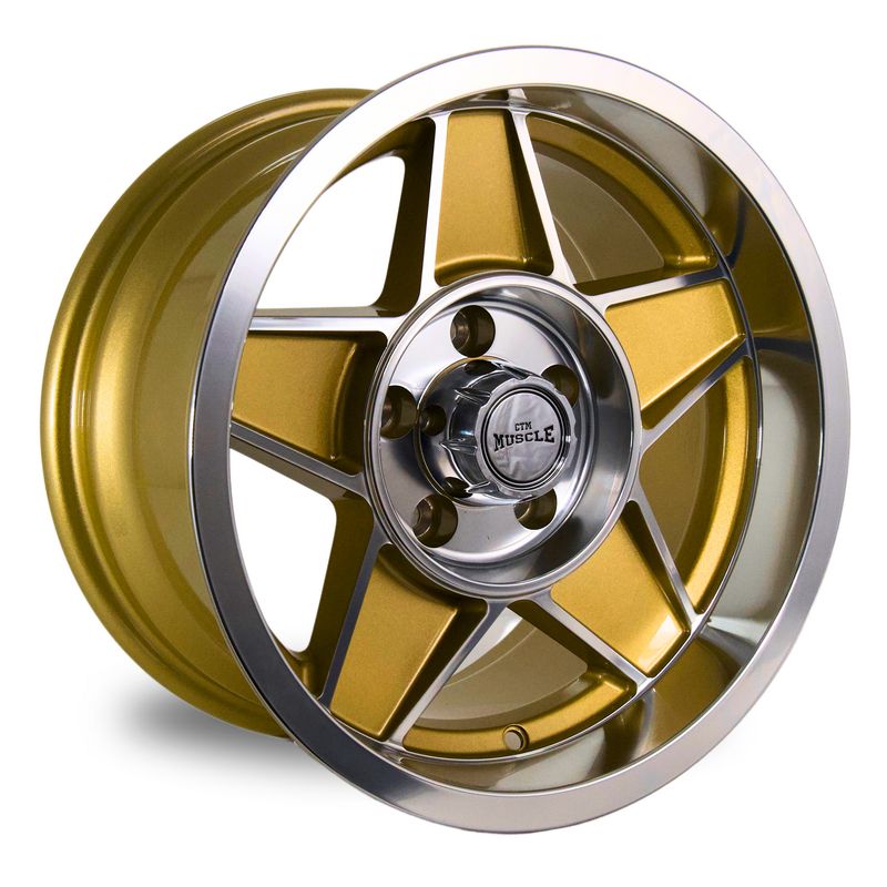 CTM MUSCLE GLOBE GOLD / MACHINED FACE Size:15x8J PCD:5/114.3 ET:0