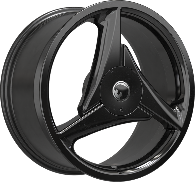 PANTHERA TRI-SPOKE GLOSS BLACK 20X8.0J PCD: 5/120 ET: 42P PANTHERA TRI-SPOKE GLOSS BLACK 20X8.0J PCD: 5/120 ET: 42P