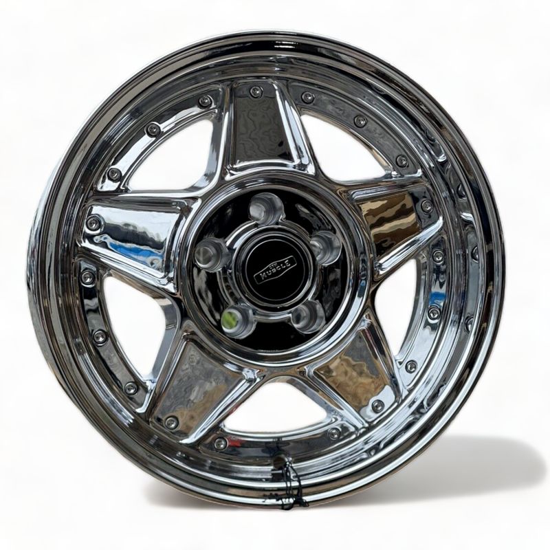 *FINAL FEW* CTM MUSCLE BOMBER CHROME Size:15x7J PCD:5/108 ET:12P (TORANA FITMENT) *FINAL FEW* CTM MUSCLE BOMBER CHROME Size:15x7J PCD:5/108 ET:12P (TORANA FITMENT)