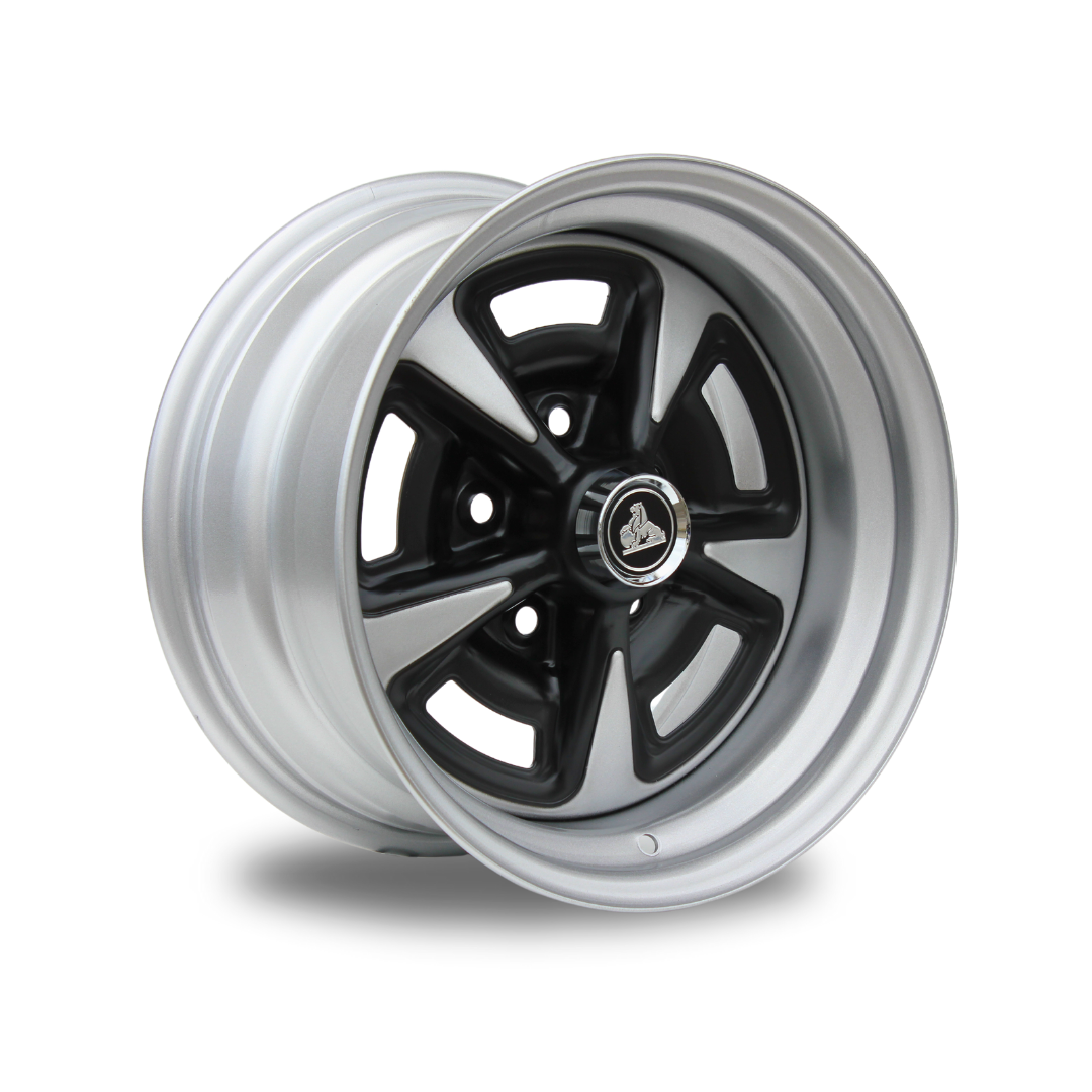 CTM MUSCLE GTS STEEL BLACK/SILVER FACE Size:15x8 PCD:5/120.65 ET:0 CTM MUSCLE GTS STEEL BLACK/SILVER FACE Size:15x8 PCD:5/120.65 ET:0
