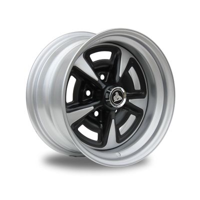 CTM MUSCLE GTS STEEL BLACK/SILVER FACE Size:15x8 PCD:5/120.65 ET:0