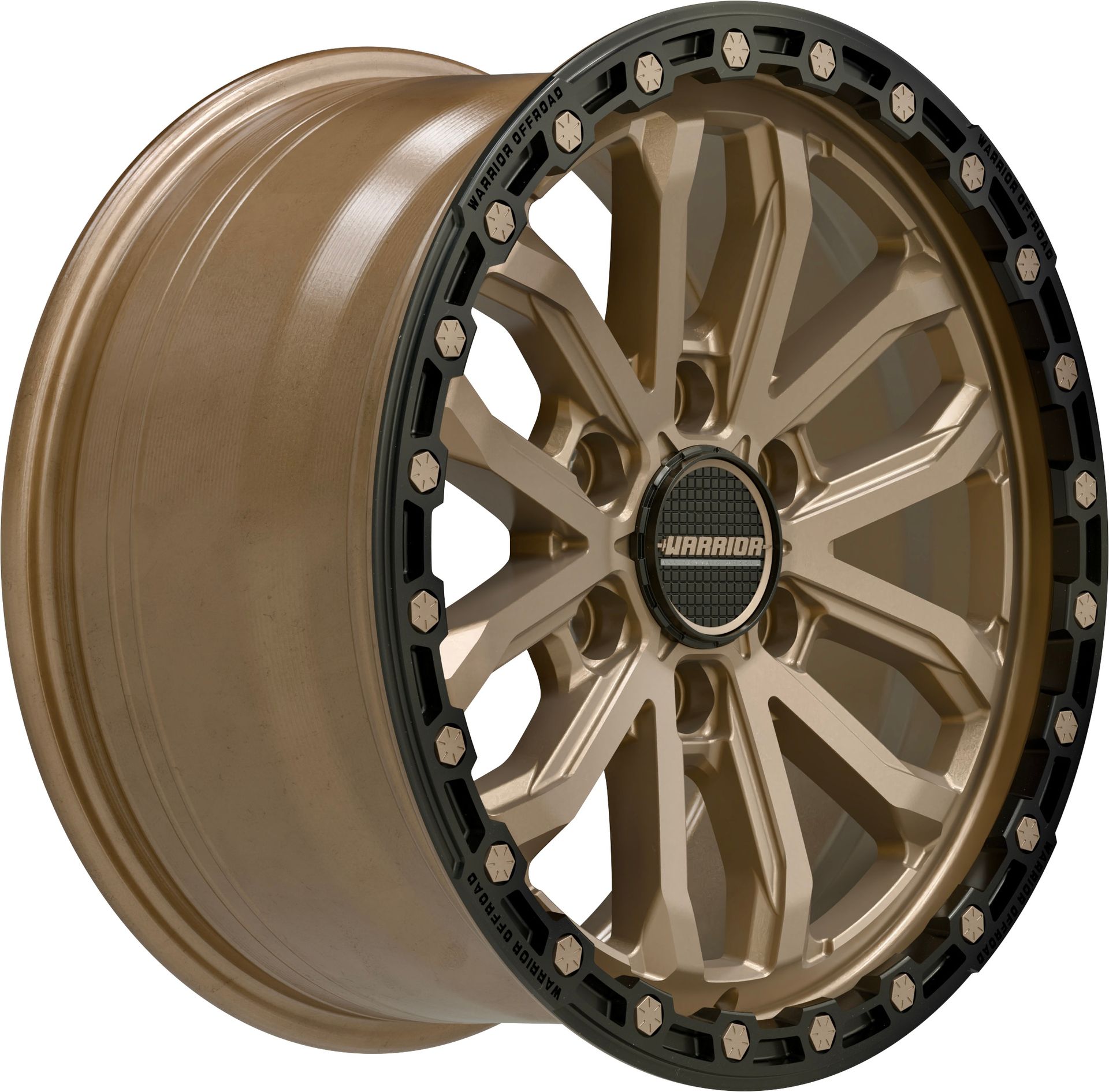 WARRIOR HULK SATIN BRONZE / SATIN BLACK LIP Size:18X9.0 PCD:6/139.7 ET:18P