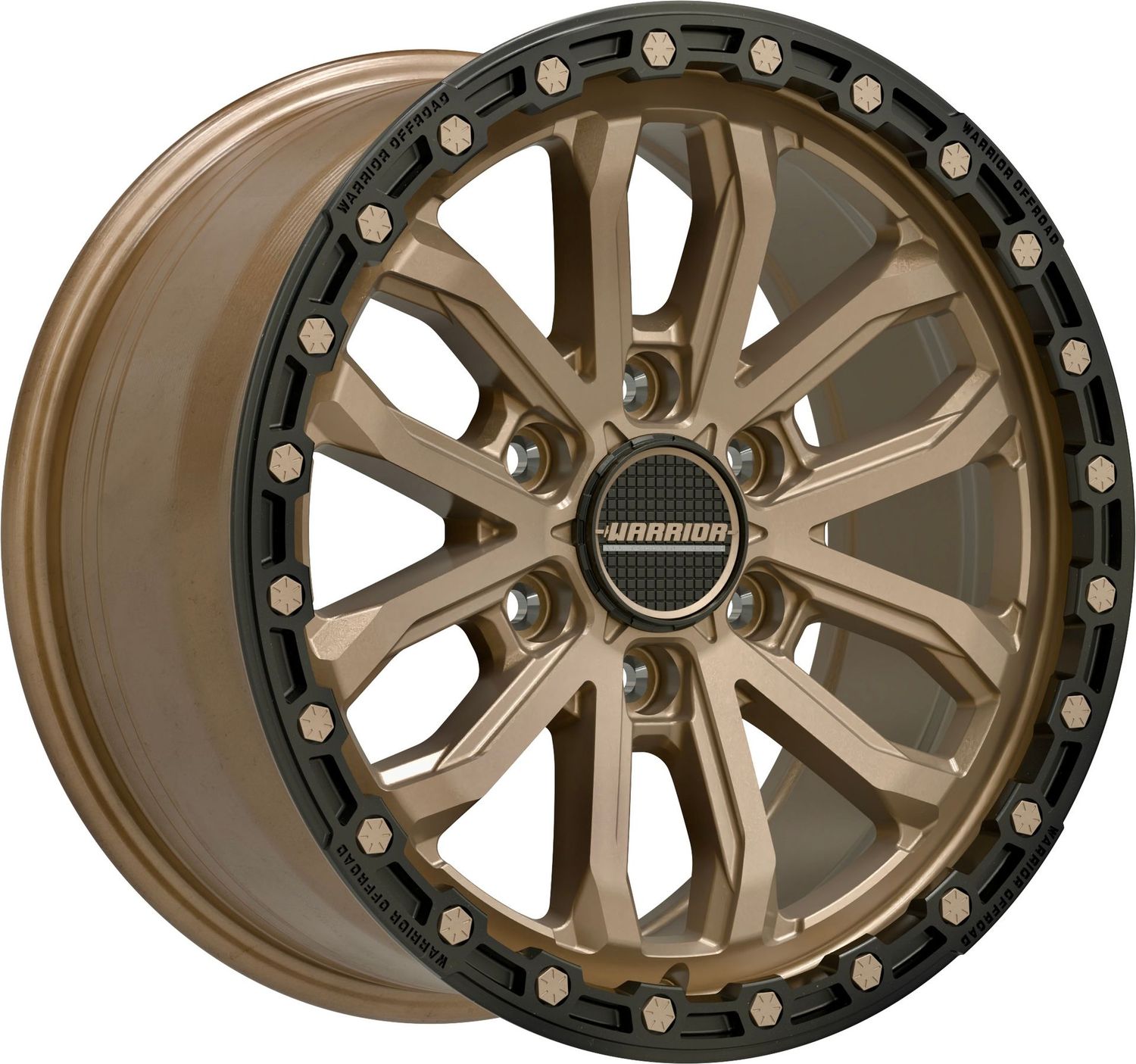 WARRIOR HULK SATIN BRONZE / SATIN BLACK LIP Size:18X9.0 PCD:6/139.7 ET:18P