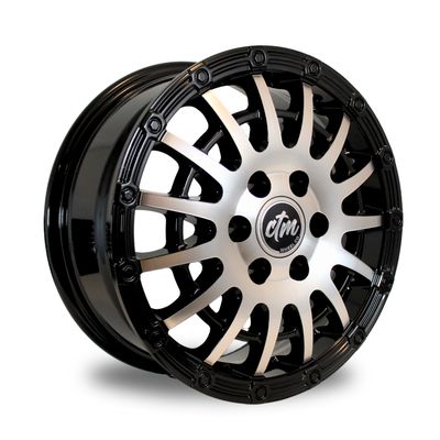 CTM SELECT+ CARGO HD BLACK / MACHINED Size:16X6.5 PCD:6/120 ET:45P (FORD TRANSIT 2023>) CTM SELECT+ CARGO HD BLACK / MACHINED Size:16X6.5 PCD:6/120 ET:45P (FORD TRANSIT 2023>)