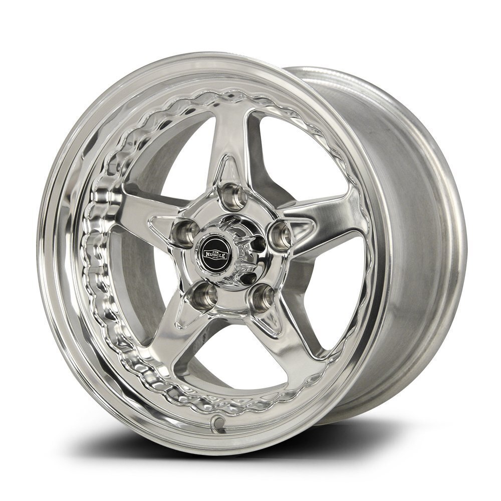 CTM MUSCLE DRAGSTAR POLISHED Size:15x5.5J PCD:5/114.3 ET:06P(FORD FALCON / MUSTANG FITMENT)