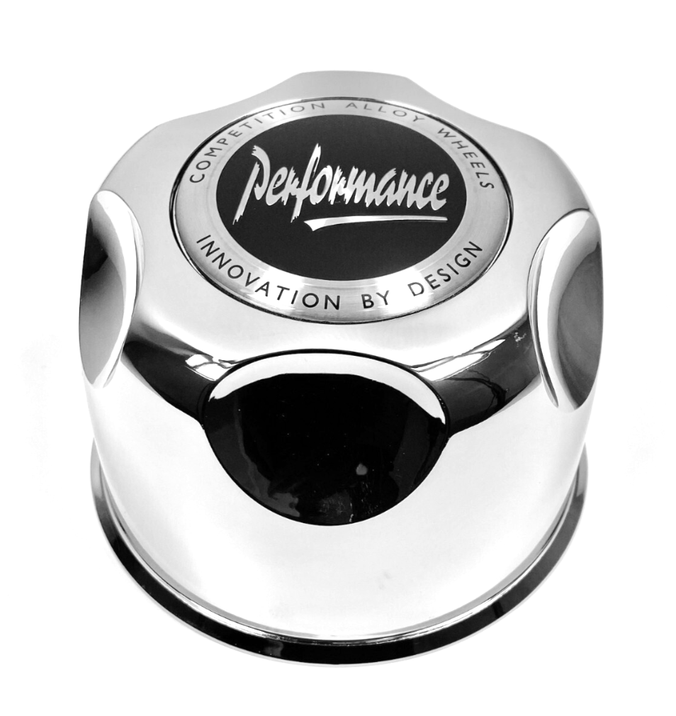 PERFORMANCE 4X4 CHROME PLASTIC PUSH THROUGH CENTER CAP - SHORT