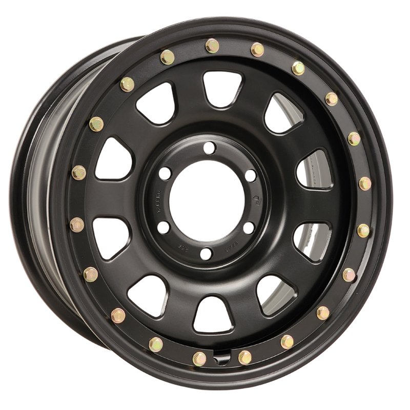 PDW OUTBACK D-SLOT IMITATION BEADLOCK BLACK Size:16x8 PCD:6/139.7 ET:0
