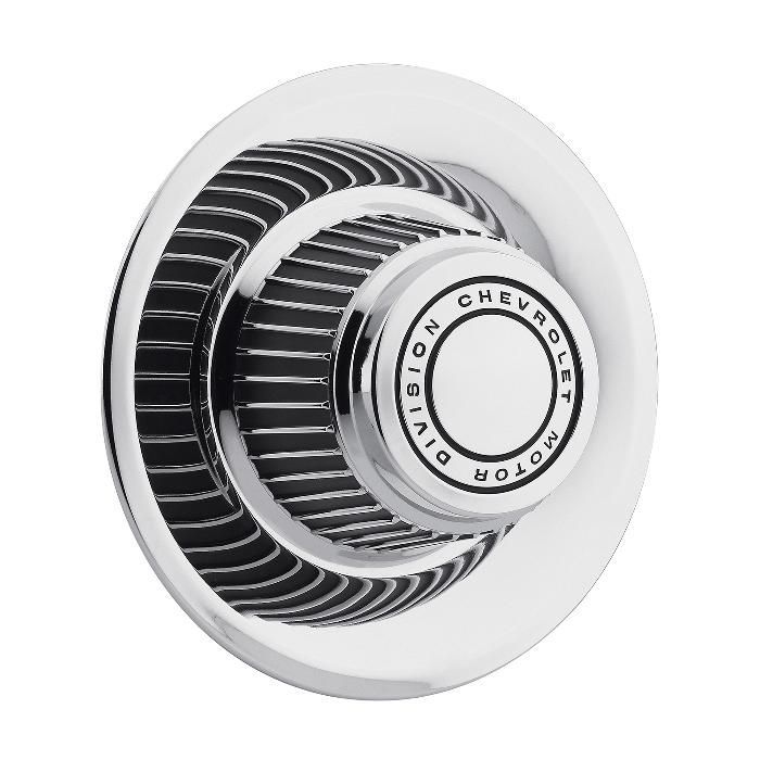 CHROME STEEL DERBY CAP (CHEVROLET MOTOR DIVISION) FOR RALLYE WHEELS [SINGLE]