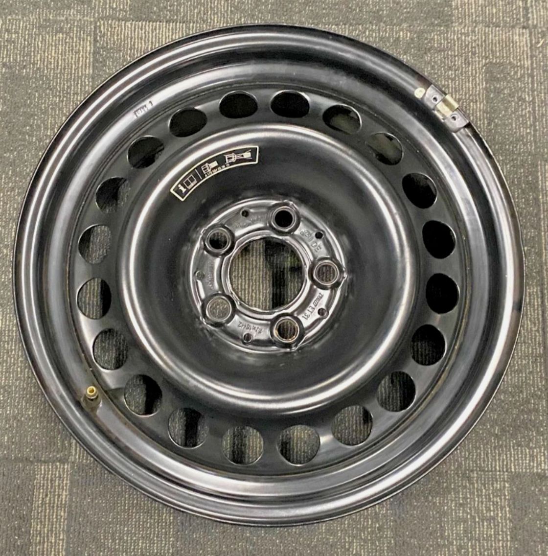 *USED* 16X7" SINGLE GENUINE MERCEDES SPARE WHEEL BLACK PCD: 5X112 ET: 31P