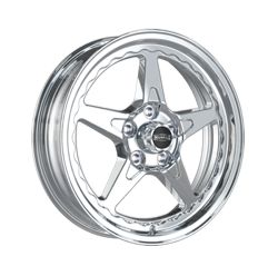 CTM MUSCLE DRAGSTAR II FULL POLISHED 17x5.0 FRONT RUNNERS PCD:5/120 ET:20P(HOLDEN COMMODORE FITMENT)