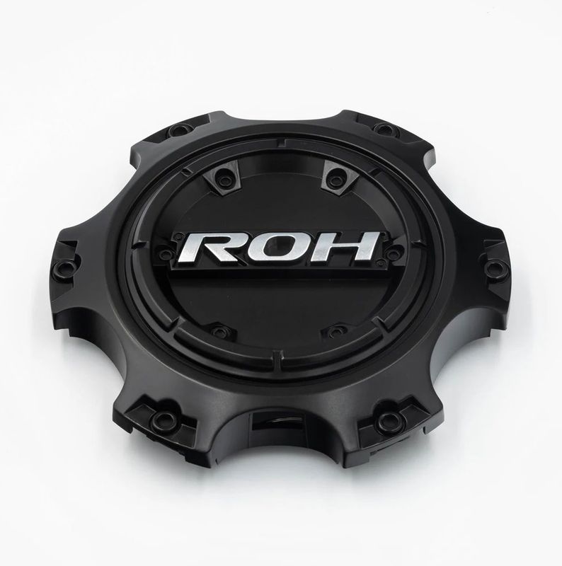 ROH OFFROAD ALLOY WHEEL CENTER CAP SATIN BLACK/CHROME PCD: 6/139.7 ROH OFFROAD ALLOY WHEEL CENTER CAP SATIN BLACK/CHROME PCD: 6/139.7