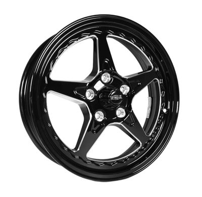 CTM MUSCLE DRAGSTAR II GLOSS BLACK Size:17x5J FRONT RUNNERS ***CUSTOM FITMENT*** ET: 0