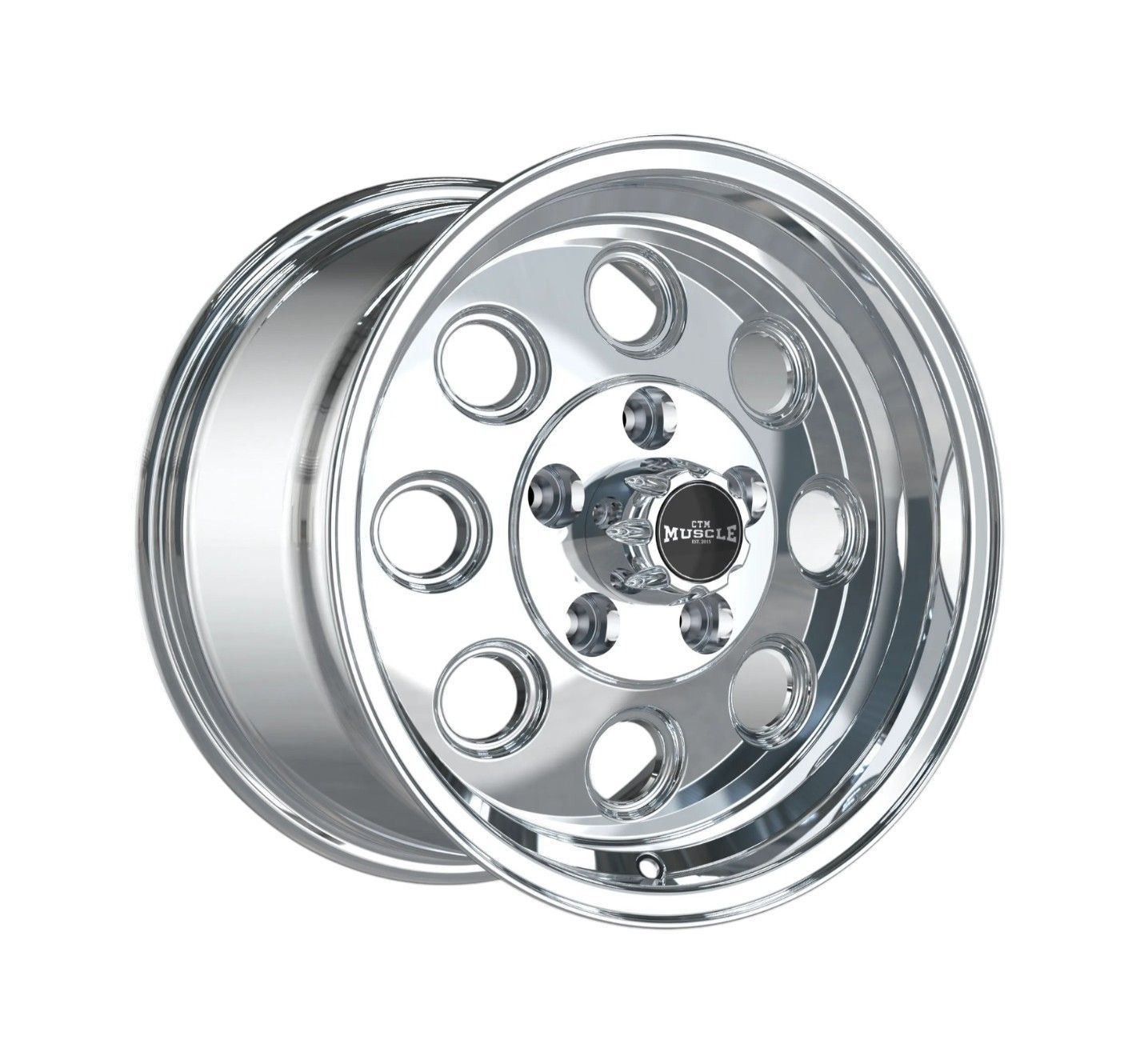 CTM MUSCLE DRAG LIGHT II POLISHED Size:15X8.0 PCD:5/120.65 ET:0 (HOLDEN HQ-WB FITMENT) CTM MUSCLE DRAG LIGHT II POLISHED Size:15X8.0 PCD:5/120.65 ET:0 (HOLDEN HQ-WB FITMENT)