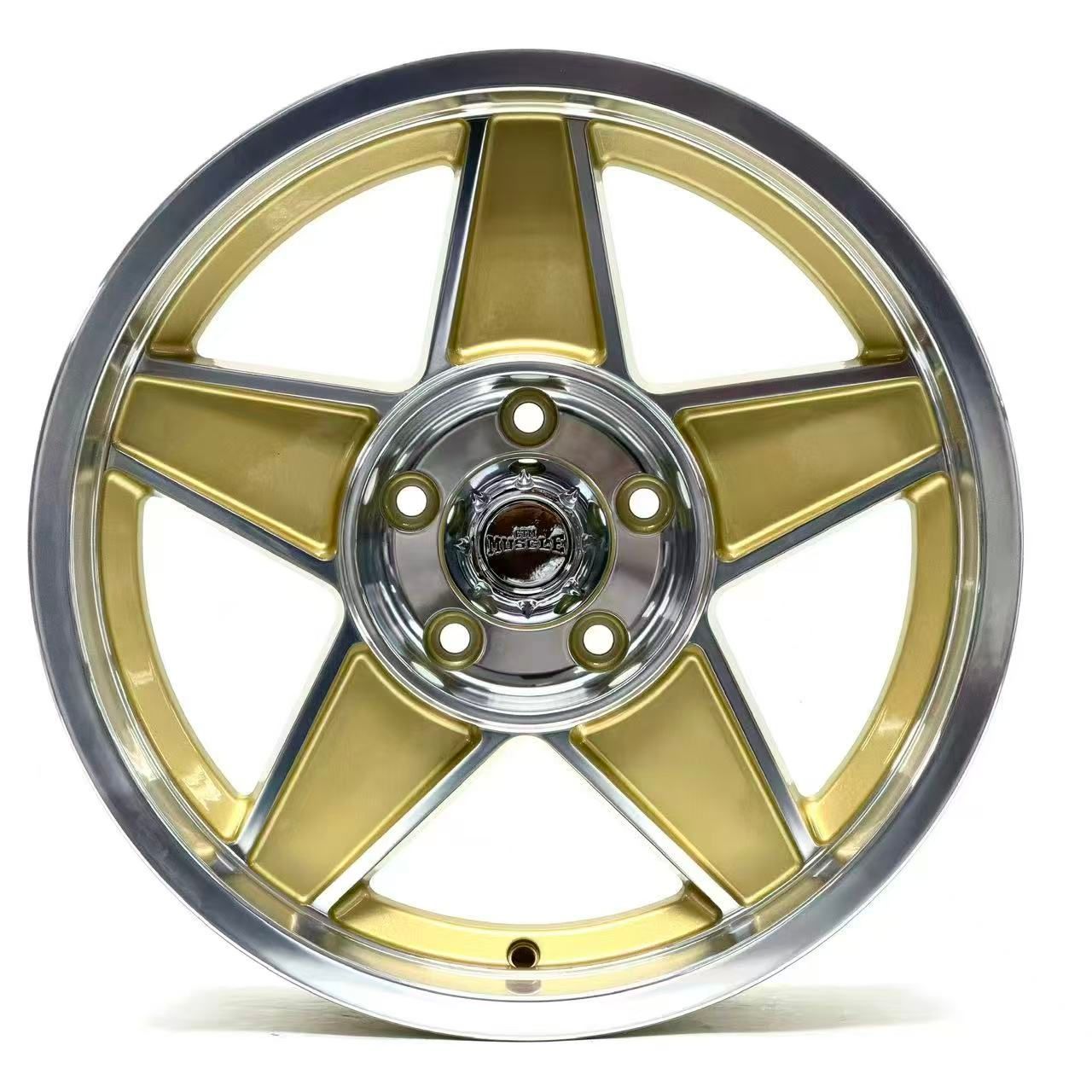 CTM MUSCLE GLOBE 17x7J GOLD/MACHINED FACE PCD:5/114.3 ET:0