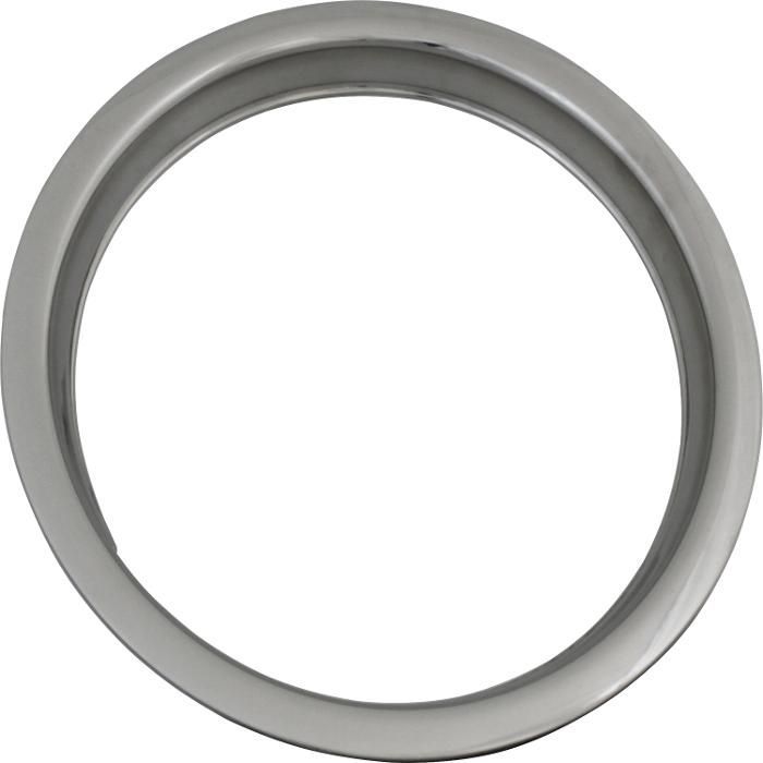 15" WHEEL TRIM RING - POLISHED STAINLESS 2" WIDE FLAT [SINGLE]