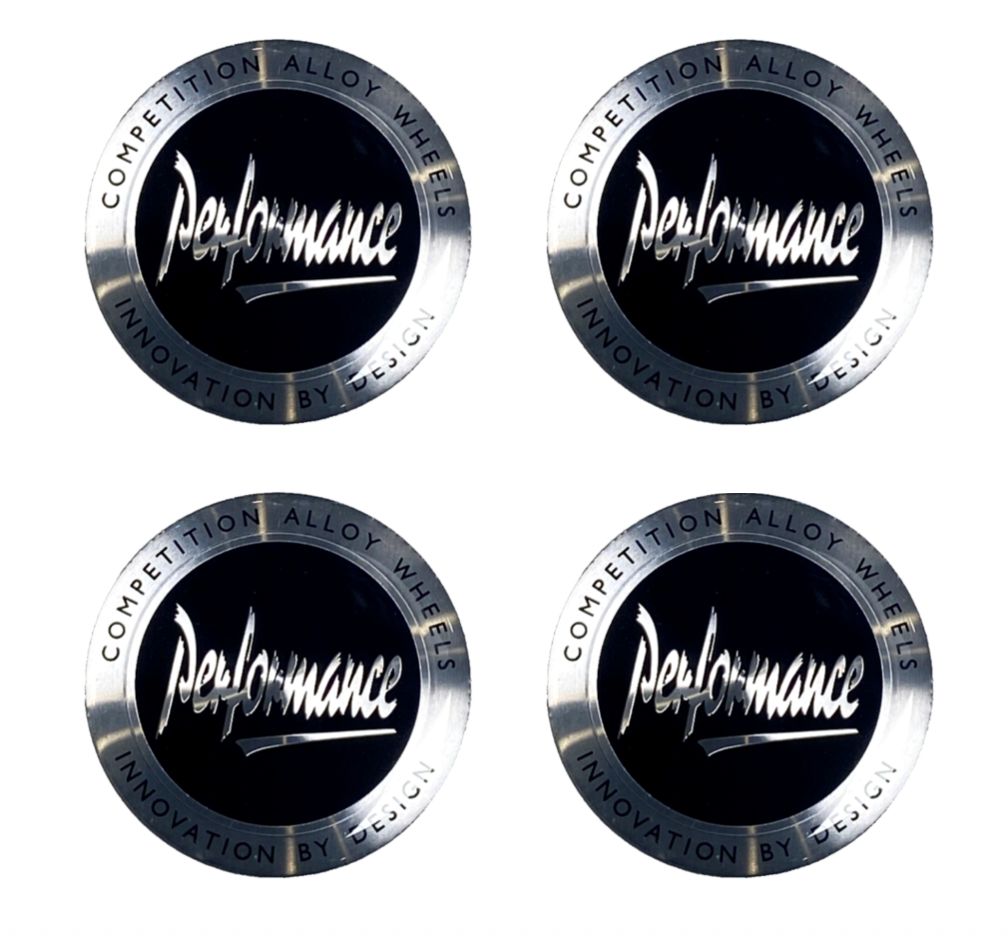 PERFORMANCE WHEELS DECALS - 61mm - SET OF 4