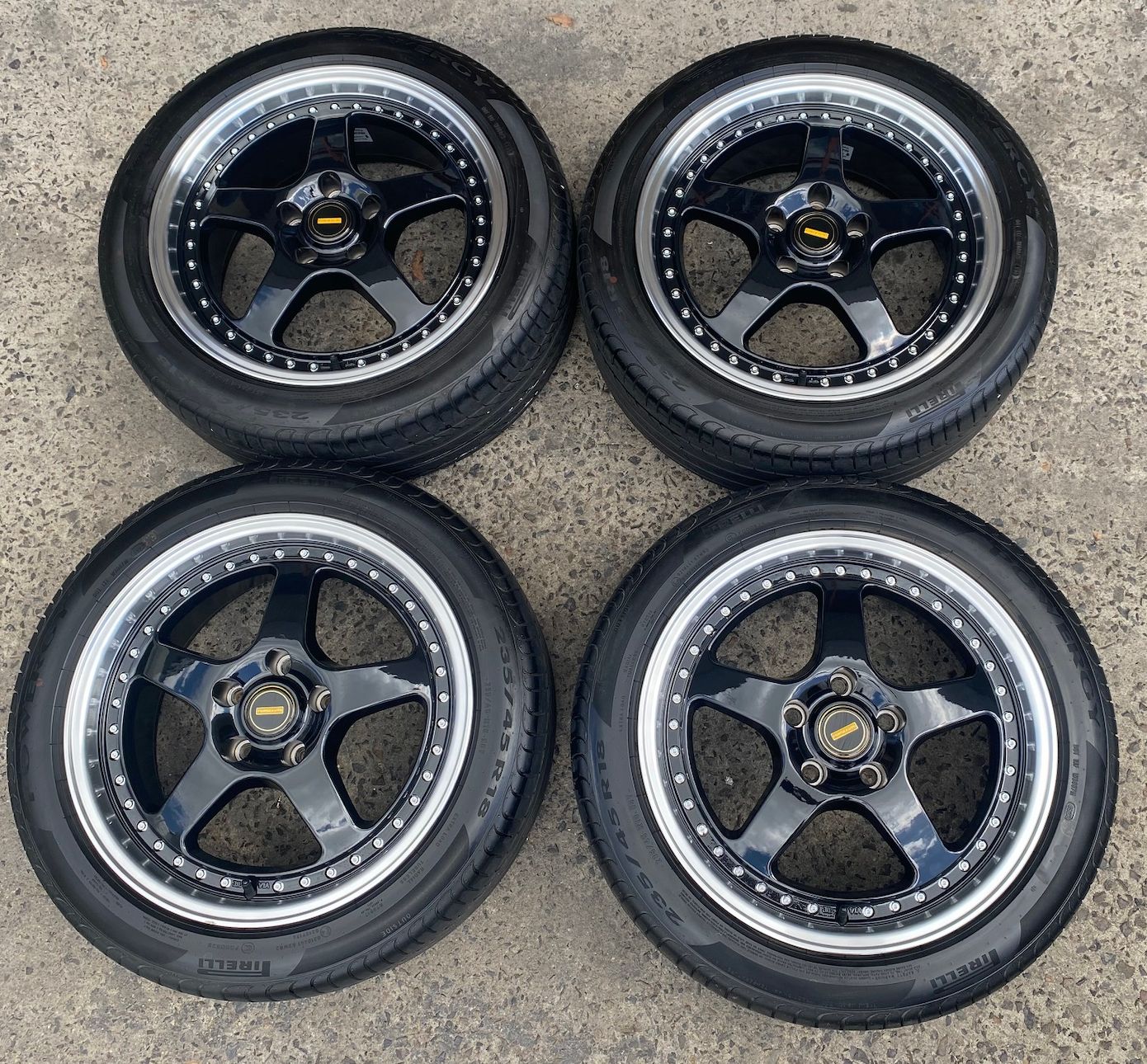 *USED* 4 x FORGEAUTO FA-5 18x8