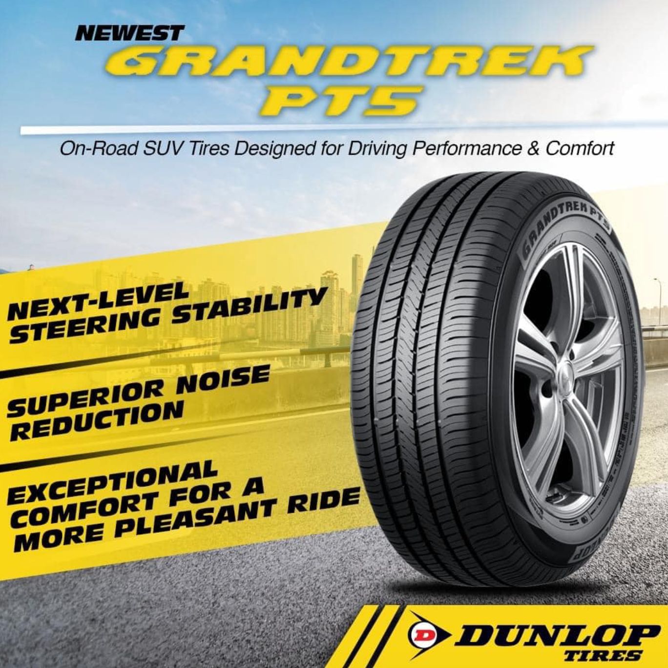 DUNLOP 235/60R18 107V GRANDTREK PT5