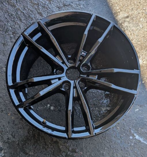 *USED* 1 X GENUINE BMW 791 STYLE WHEEL - GLOSS BLACK - 19"x8.5" PCD:5x112 ET: 40P