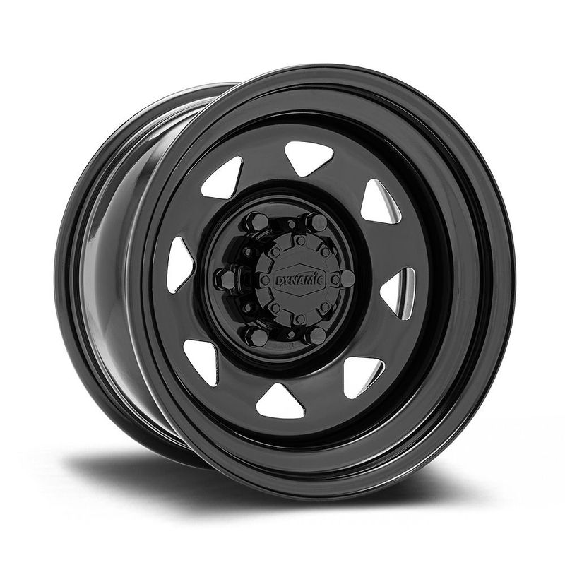 DYNAMIC STEEL SUNRAYSIA BLACK Size:15x8 PCD:5/114.3 ET:10N (FALCON HUBS) *DEEP DISH*