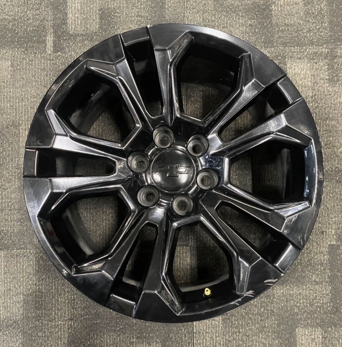 *USED* 20X9 *USED* 20X9" CHEVROLET SILVERADO 1500 BLACK WHEELS SET OF 4 PCD: 6X139.7