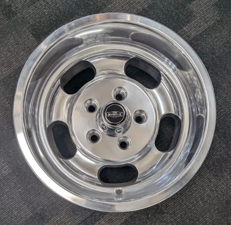 AS NEW SET OF 4 - 13x7" & 13x8"POLISHED SPITFIRES PCD: 5x108 HOLDEN EH EK HR HD - ET: 12N & 19N