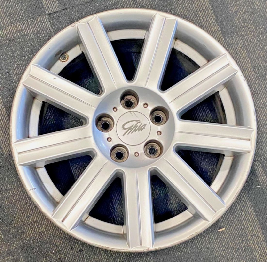 *USED* SINGLE FORD BA/BF GHIA 17x7.5" SILVER WHEEL PCD: 5/114.3 ET:36.5P