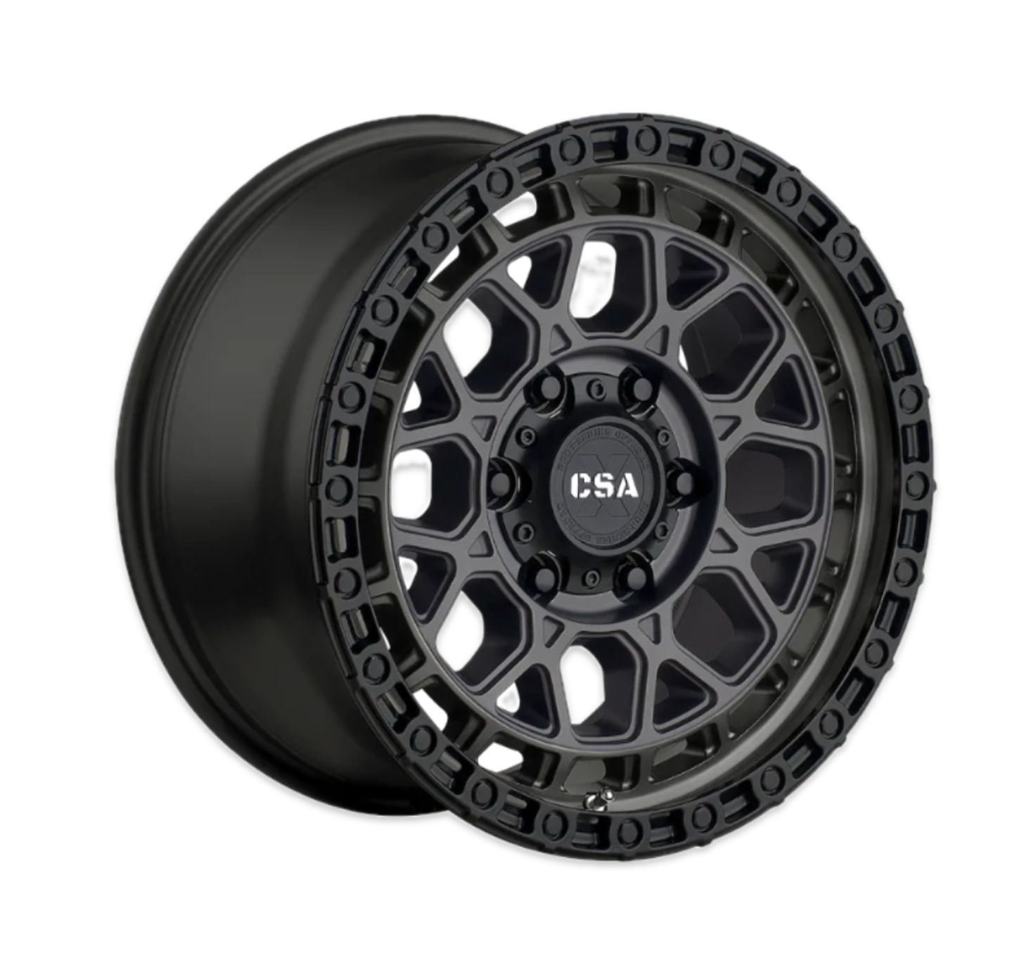 CSA WHEELS THUNDER HEAVY DUTY (HD) SATIN GRAPHITE/BLACK Size:18X9.0 PCD:8/170 ET:35P CB: 125.2MM 1250KG