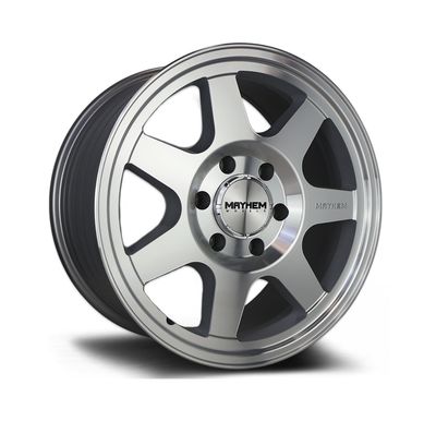 MAYHEM CONVOY HEAVY DUTY (HD) WHEEL SILVER MACHINED Size:18X9.0 PCD:8/170 ET:35P CB: 125.2MM 1600KG MAYHEM CONVOY HEAVY DUTY (HD) WHEEL SILVER MACHINED Size:18X9.0 PCD:8/170 ET:35P CB: 125.2MM 1600KG