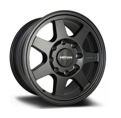 MAYHEM CONVOY HEAVY DUTY (HD) WHEEL SATIN BLACK Size:18X9.0 PCD:8/170 ET:35P CB: 125.2MM 1600KG