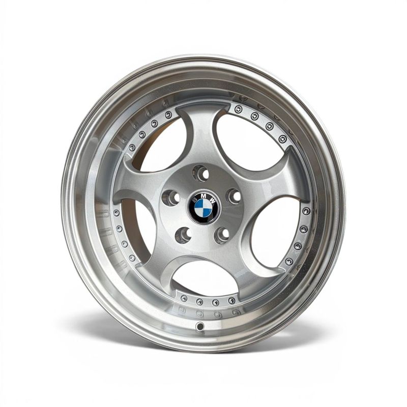CTM SELECT+  M CONTOUR STYLE STAGGERED SET OF 4 SILVER WHEELS TO FIT BMW 17x8.5" & 17x9.5" PCD: 5x120 ET: 25P/20P CB: 73.1