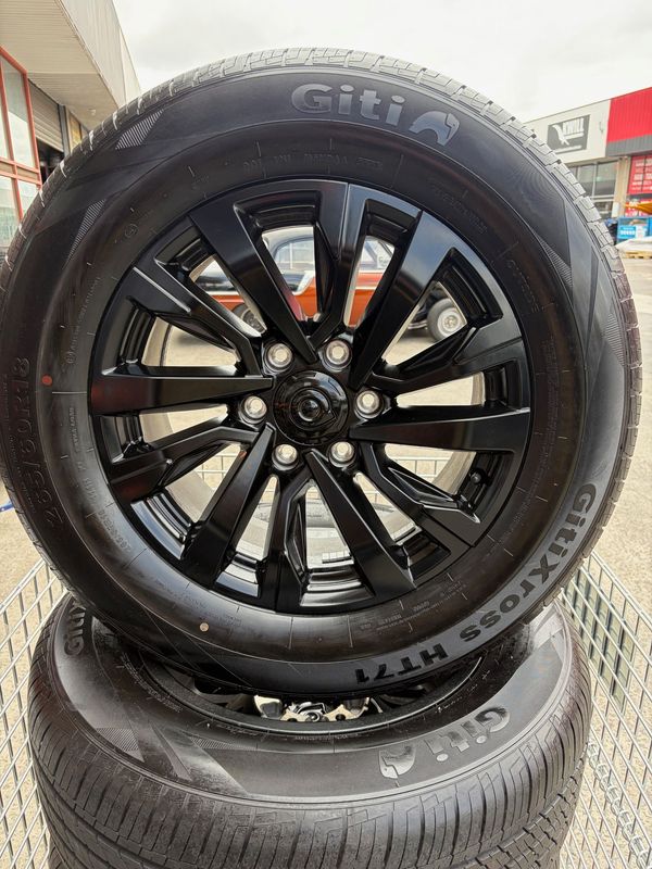 *NEW CAR TAKE OFF* 18" WHEEL & TYRE PACKAGE - GWM CANNON VANTA ALLOY WITH GITI XCROSS HT71 TYRES