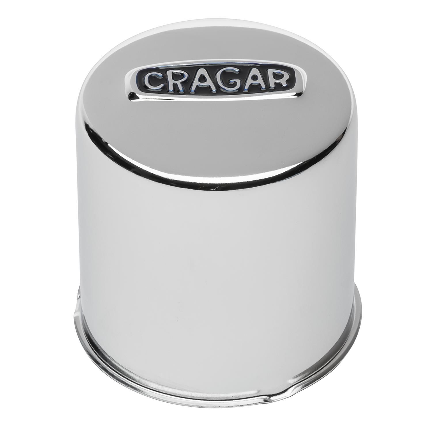 CRAGAR CHROME STEEL / BLUE LOGO PUSH THROUGH DOME CRAGAR CHROME STEEL / BLUE LOGO PUSH THROUGH DOME