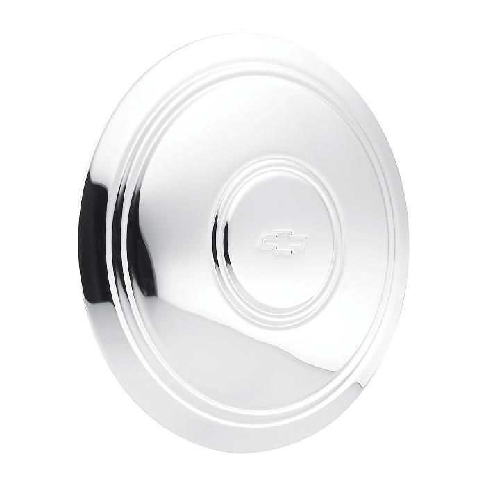 US WHEEL CHROME STEEL POLICE CAP WITH BOW TIE FOR RALLYE WHEELS