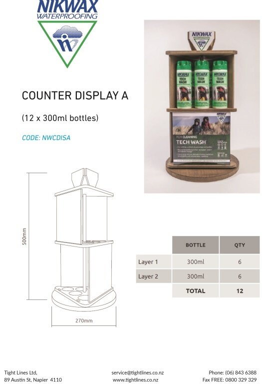 Nikwax Counter Display A
