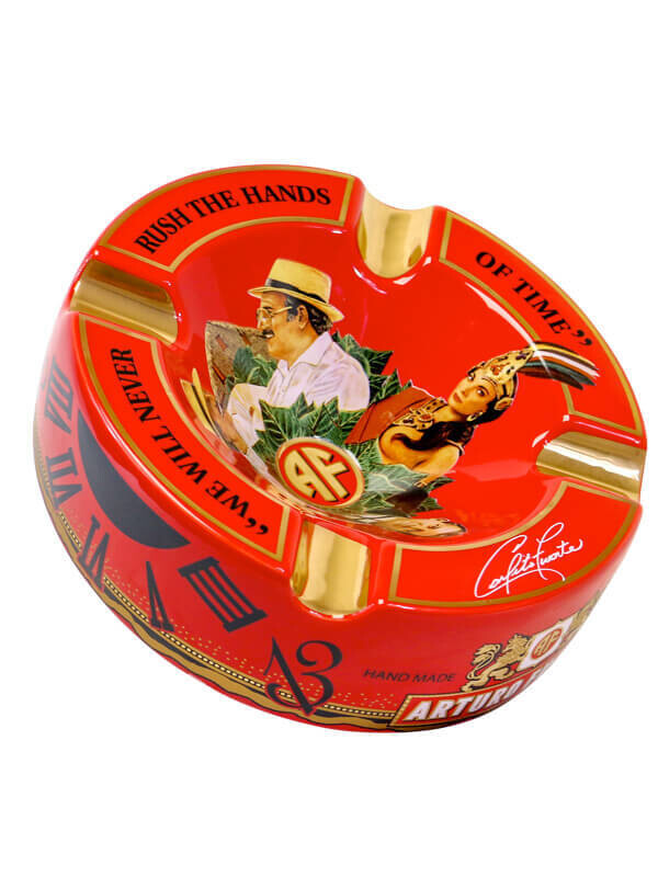 Arturo Fuente 4 Cigar Ceramic Ashtray Orange