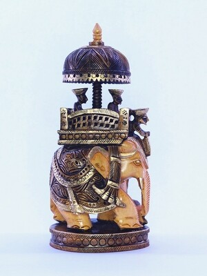 Ambari Elephant (painted) 9"