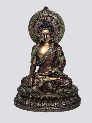 Meditating Buddha Bronze fusion (Sitting) 10"