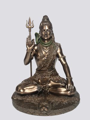 Shiva Bronze fusions (sitting) 10&quot;