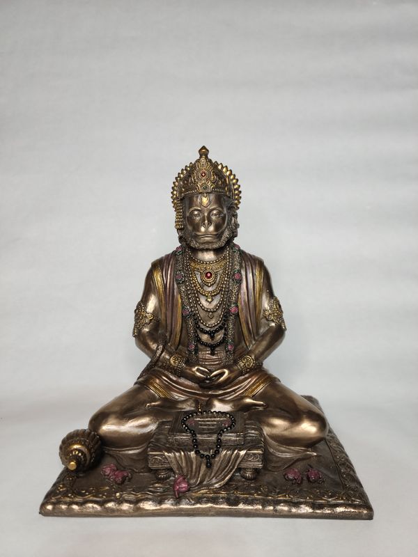 Hanuman Bronze fusion (Sitting) 8&quot;