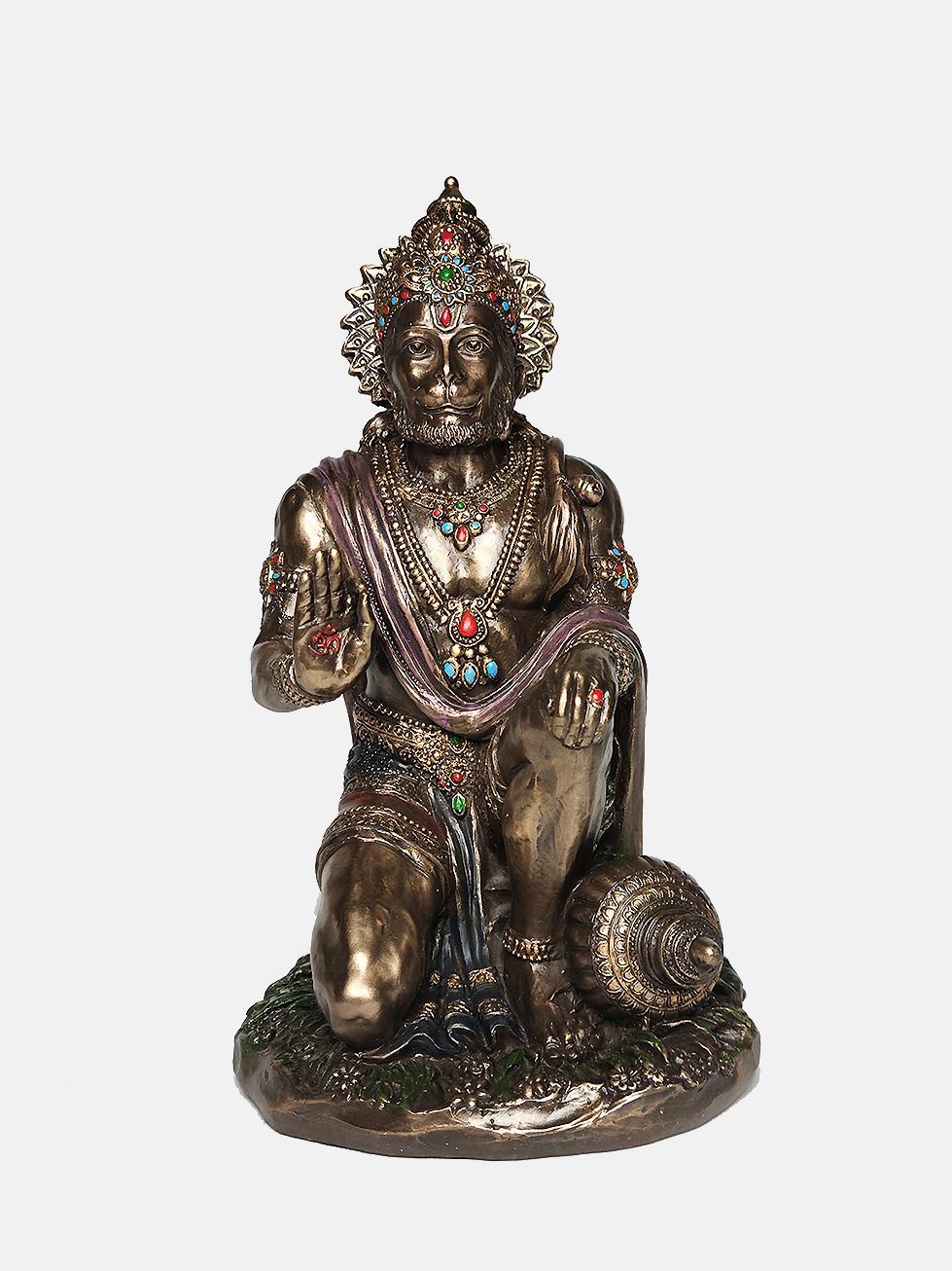 Hanuman Bronze fusion (sitting) 7&quot;
