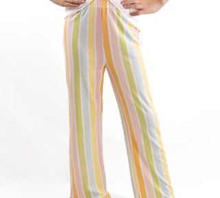 Pastel Candy Stripe Pajama Pants