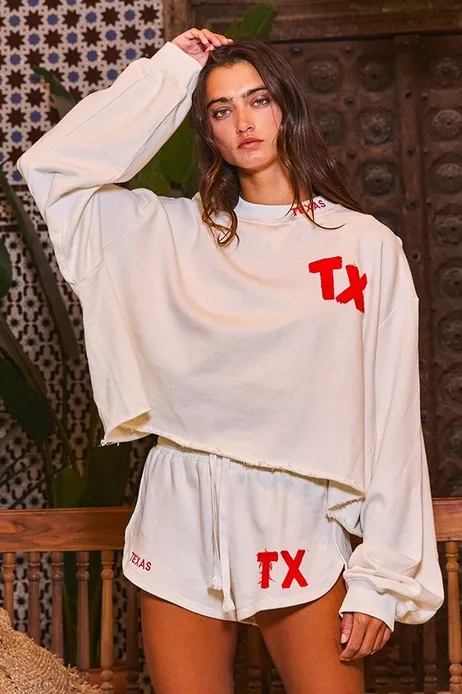 'Texas' Terry Embroidered Set