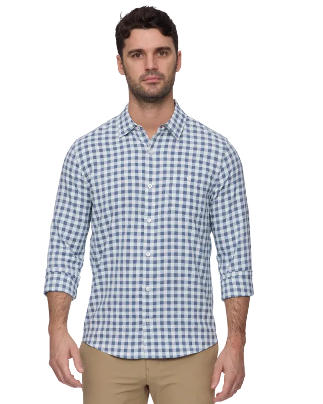 F&A S2026  Mens L/S NVY/WHT