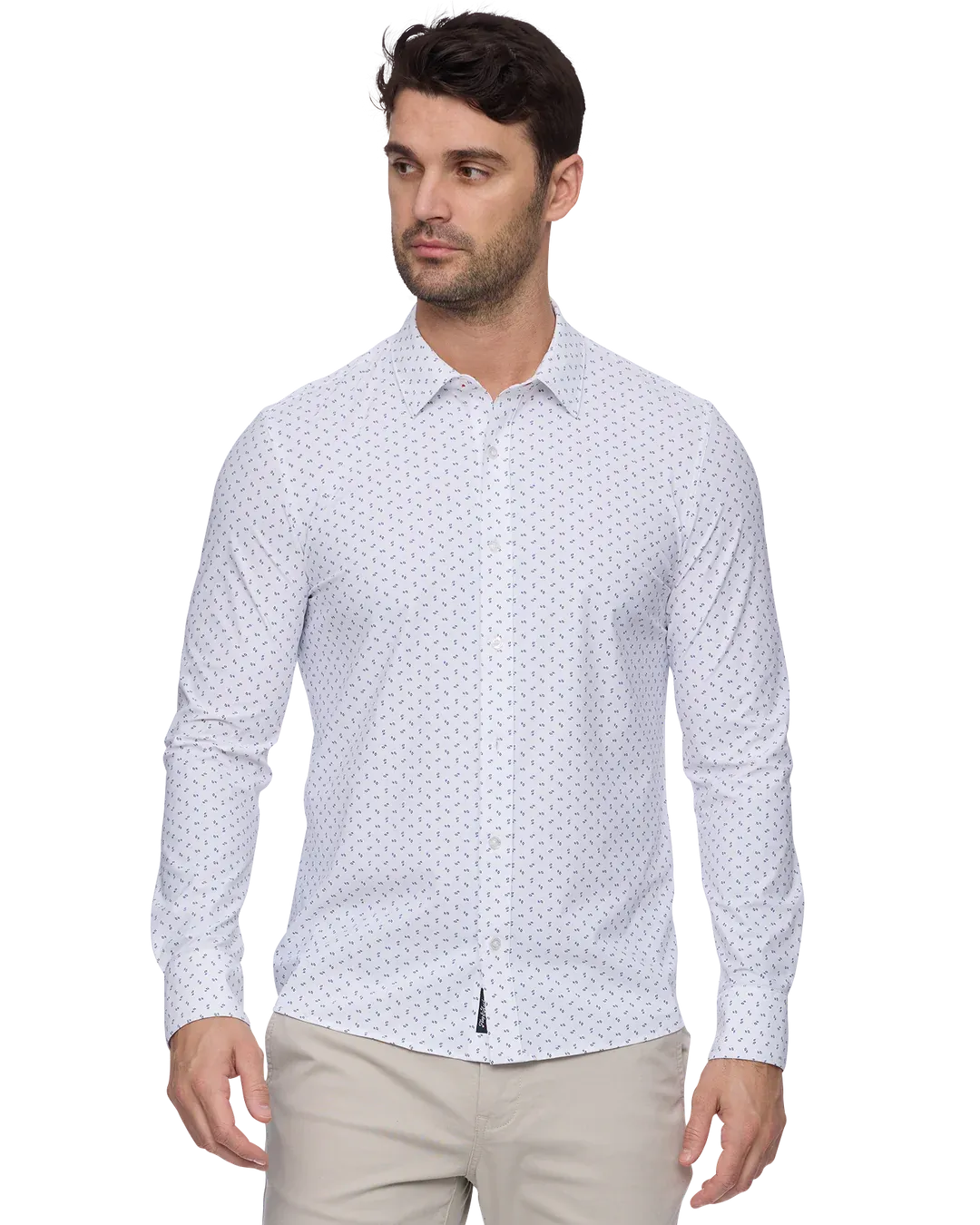 F&A S2350 Mens L/S WHTCMB  F&A S2350 Mens L/S WHTCMB