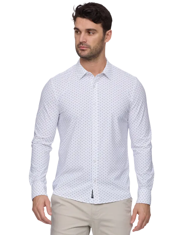 F&A S2350 Mens L/S WHTCMB 