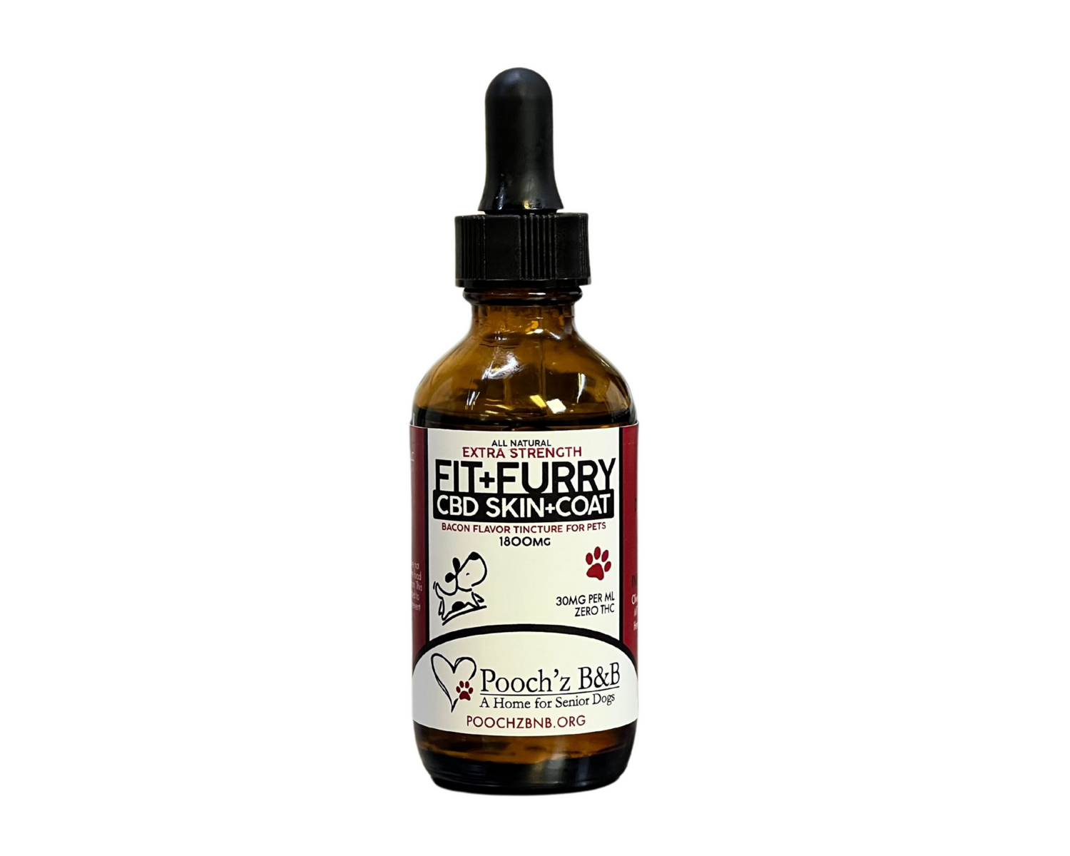 Calming Bacon Flavored CBD Oil with CBG - Regular Strength