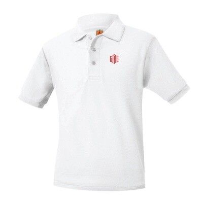 Uniform Polo Short Sleeve White- Youth